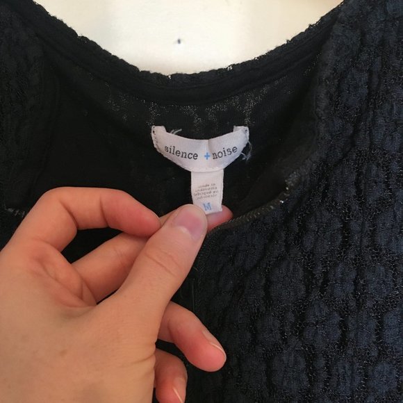 Topshop Black Front Zip Mini Bodycon - Picture 2 of 2